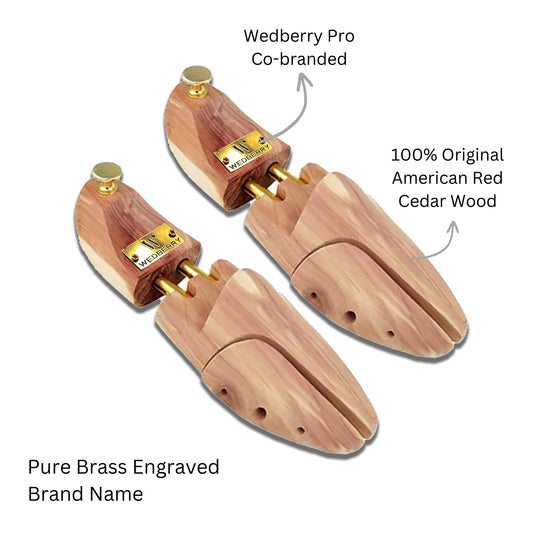 Wedberry x Pro Co Branded Original Cedar Wood Shoe Tree